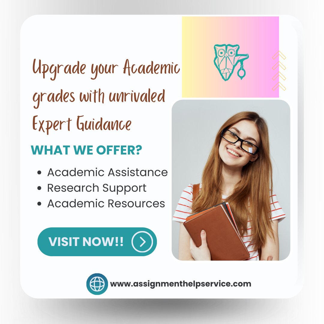 Stressed about your academic grades? Seek guidance from academic specialists and upgrade your academic grades.
.
.
#assignmenthelpservice #academicgrades #academic #academicassistance #student #education #academicguide #researchsupport #academicresources