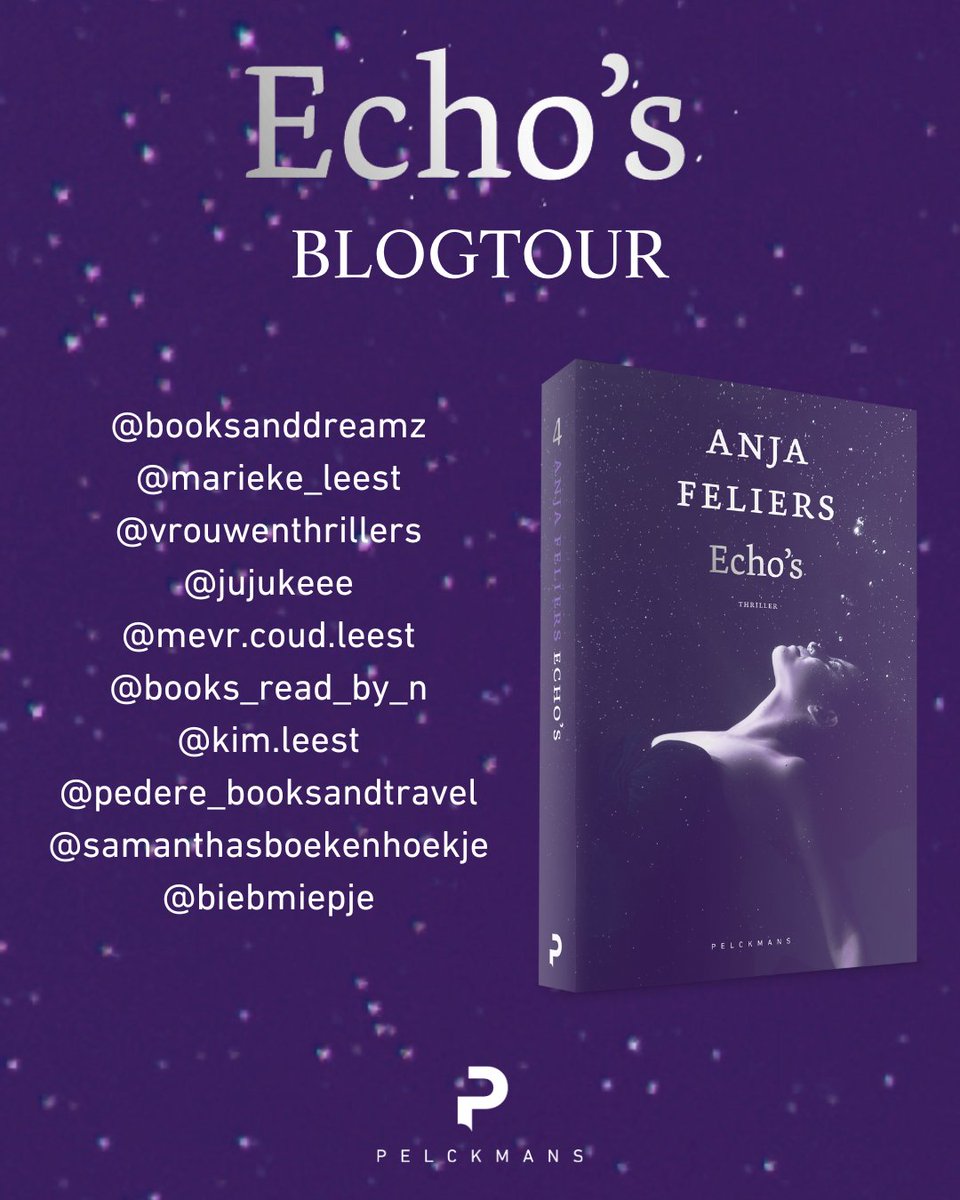 Bij <a href="/Pelckmans_be/">Pelckmans</a> verschijnt 18 december de nieuwe thriller van Anja Feliers en Vrouwenthrillers mag meedoen met de blogtour. #echos #blogtour #anjafeliers #mystiekethriller #pelckmansleest
