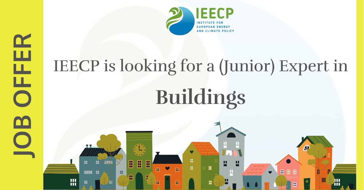 Join IEECP!

We are looking for our new colleague: a building sector (junior) expert to join us from early 2024 onwards.

To read more and apply (please check you fit all conditions and understand the IEECP setting of remote working): 
ieecp.org/2023/12/13/joi…