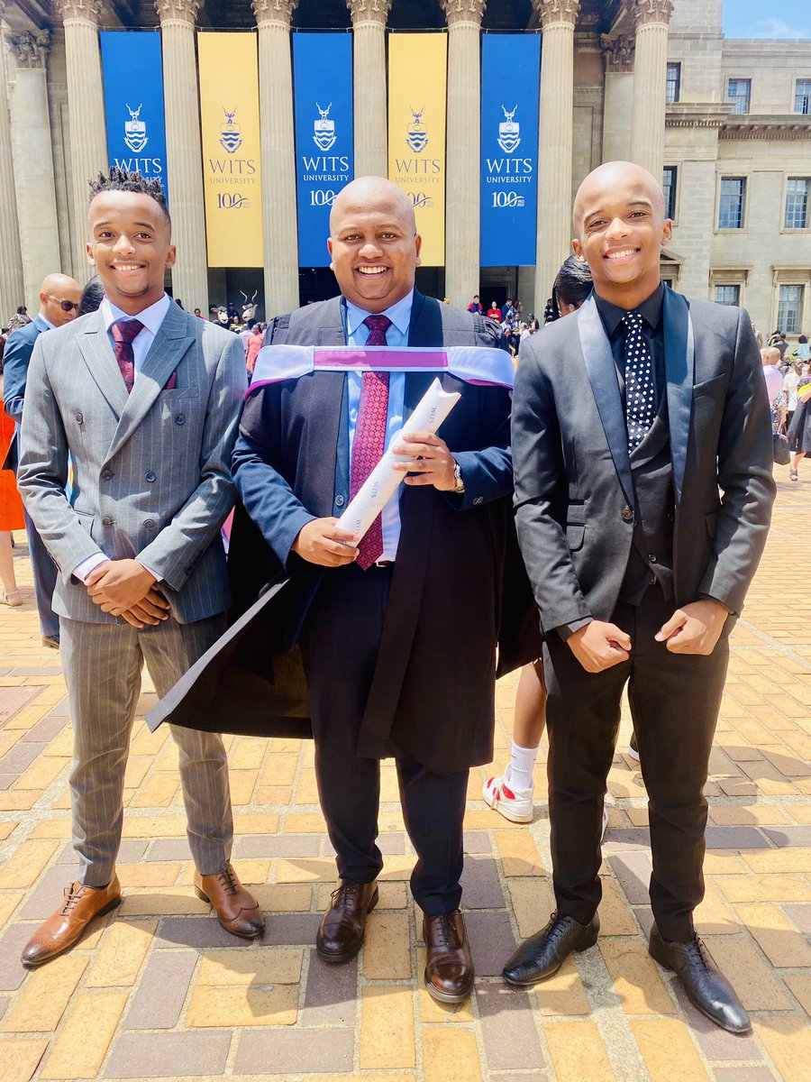 sibekoziyanda's tweet photo. A newly minted LLM Wits graduate. My highlight was having my kid twin brothers to share this special moment with me! ♥️👨‍🎓 https://t.co/0uL9cqqjJ6