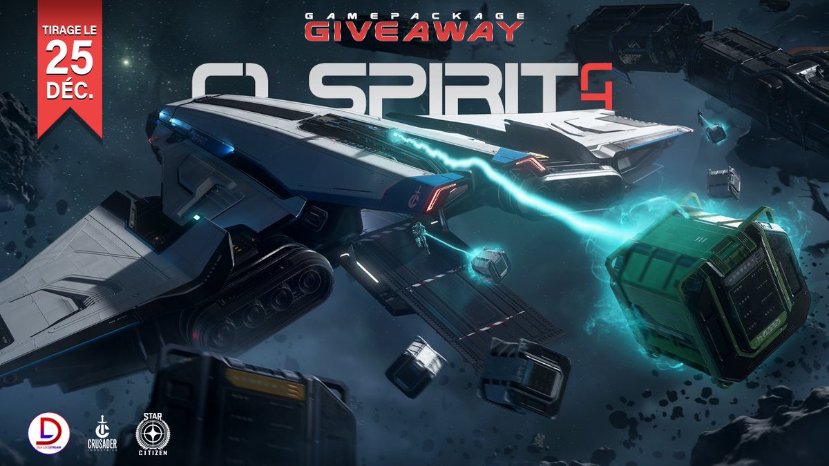 C'est bientôt NOËL 🎅 donc ... NOUVEAU #GIVEAWAY en partenariat avec <a href="/RobertsSpaceInd/">Star Citizen</a> ! 🎄

🎁 Gagne ton GAMEPACKAGE CRUSADER C1 SPIRIT LTI
📆 TAS le DIMANCHE 25 DÉCEMBRE 2023 à 19h

Pour participer c'est ici ➡️gleam.io/OUWkK/giveaway…

Let's gooo 🤞🍀