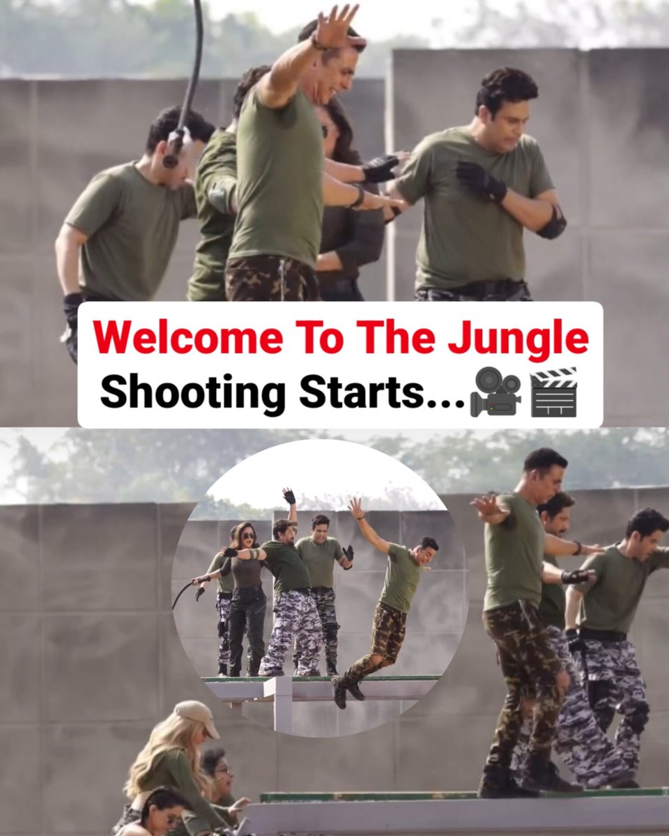 All Time Blockbuster On The Cards😎
#WelcomeToTheJungle Shoot  Begins....

#Welcome3 #AkshayKumar #ArshadWarsi #DishaPatani #LaraDuttaBhupathi #TussharKapoor #KrushnaAbhishek
