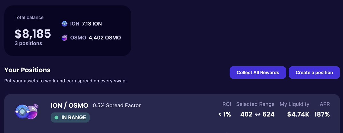 $ION 🎅 Christmas drop 🪂

1. retweet this post

2. Supply liquidity to this pool, regardless of the amount, at app.osmosis.zone/pool/1100.  

3. Join the community and vote on the airdrop proposal to receive Christmas gifts from Santa.

Snapshot: 2023 Dec 25th UTC 23:59:59
#Airdrop
