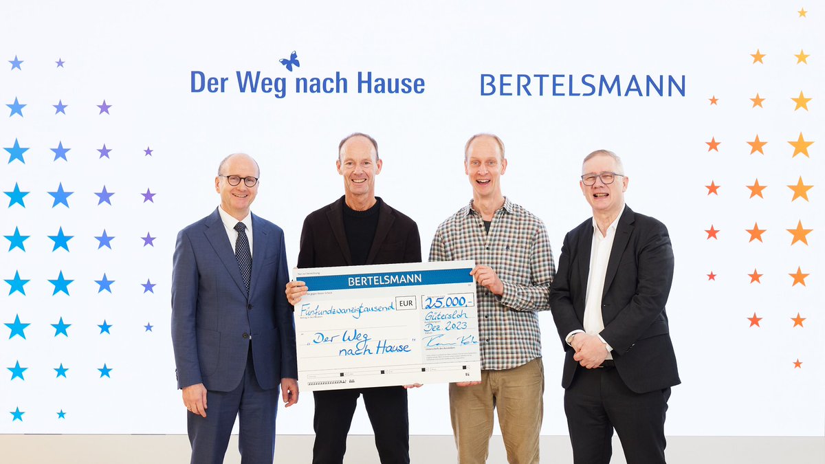 Bertelsmann has supported ‘Der Weg nach Hause’ with an annual Christmas donation since 2006. We have great admiration for the fantastic work done by the entire team at Bethel, whose mission is to look after terminally ill children in their homes rather than in hospitals