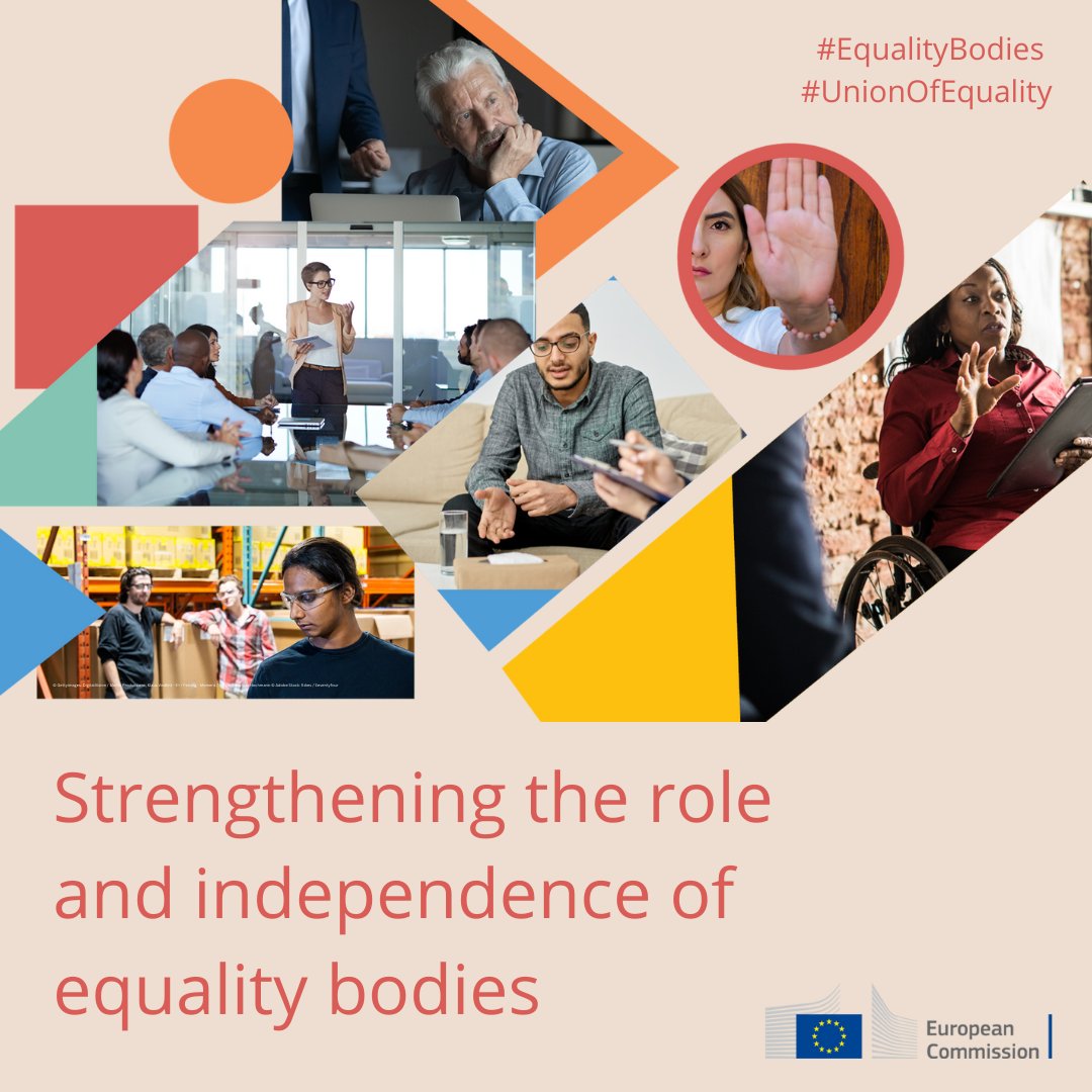 #EqualityBodies do important work by
✅assisting victims of discrimination
✅making sure EU law on non-discrimination is implemented on the ground

We welcome political agreement to strengthen their independence, resources & powers to combat discrimination
ec.europa.eu/commission/pre…