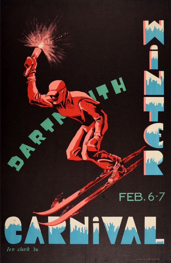 AntikBar's tweet photo. Original #vintage #poster of the day - Dartmouth Winter Carnival (1953) Artist: Leonard J Clark → https://t.co/PFAr6iER06
#DartmouthCollege @Dartmouth #Winter #Carnival #Event #History #Skiing #WinterSport #Skier #Torch #GraphicDesign #Student #Artist #FlashlightDay https://t.co/LV5zNSyqpk