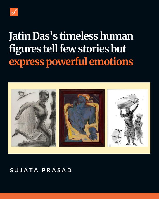 'I think I was born with a visual imagination. My poetry and art have consistently drawn from each other.' scroll.in/article/105926… Sujata Prasad in conversation with Jatin Das.