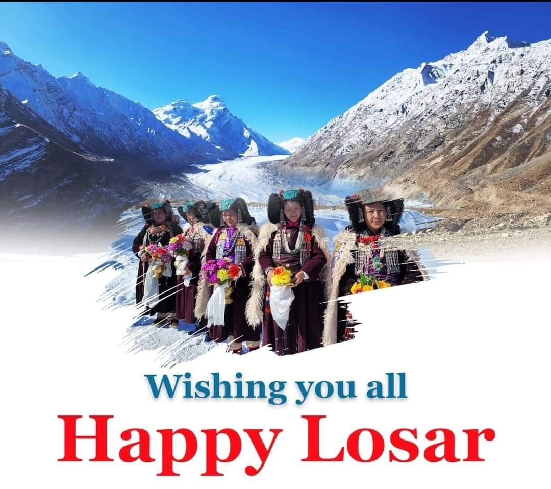 On this auspicious occasion of LADAKHI LOSAR, 
I extends my warmest & heartiest greetings to each & everyone of you a very happy & prosperous Losar.

May this Losar brings immense of Happiness, Prosperity & Good Health to all of us.
#Ladakhilosar
#NewYear
#Happiness
#Peace4World