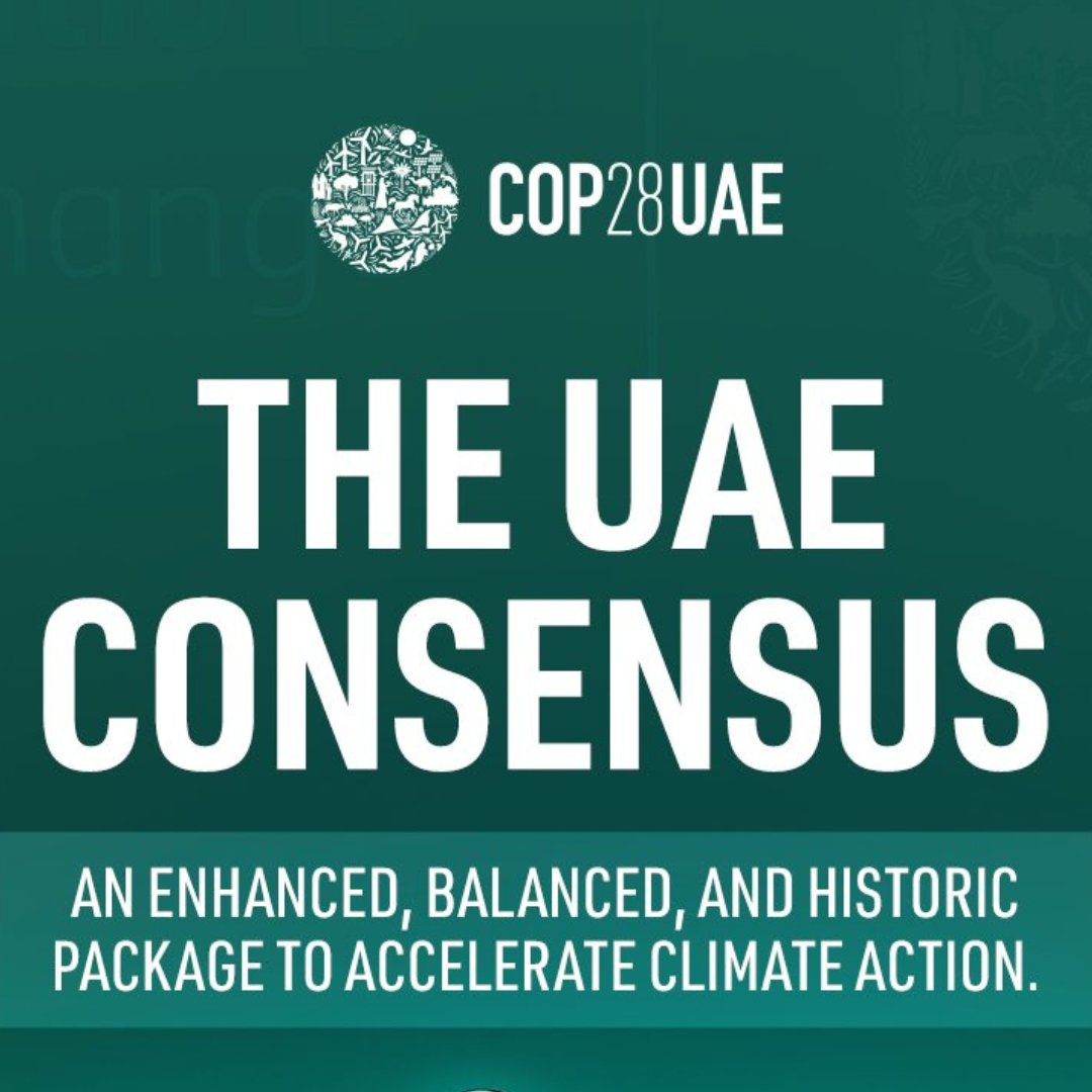 Nations at #COP28 finally had a consensus. We need #entrepreneurs & Cos that use #climatetech & get #investments to push out the #fossilfuel . Read more at linkedin.com/feed/update/ur… #GreenCredits #CarbonTrading #Sustainability #ImpactInvesting #ESG #ClimateAction #startups