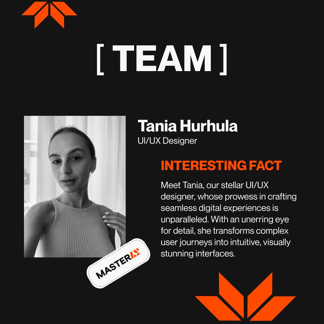 masterly_design's tweet image. With a keen eye for detail and a passion for creating seamless user experiences, Tania transforms concepts into captivating digital interfaces. Your brand's digital presence will radiate sophistication and user-centric brilliance. 🚀 #UXDesign #UIExpert #DigitalDesign #Designer