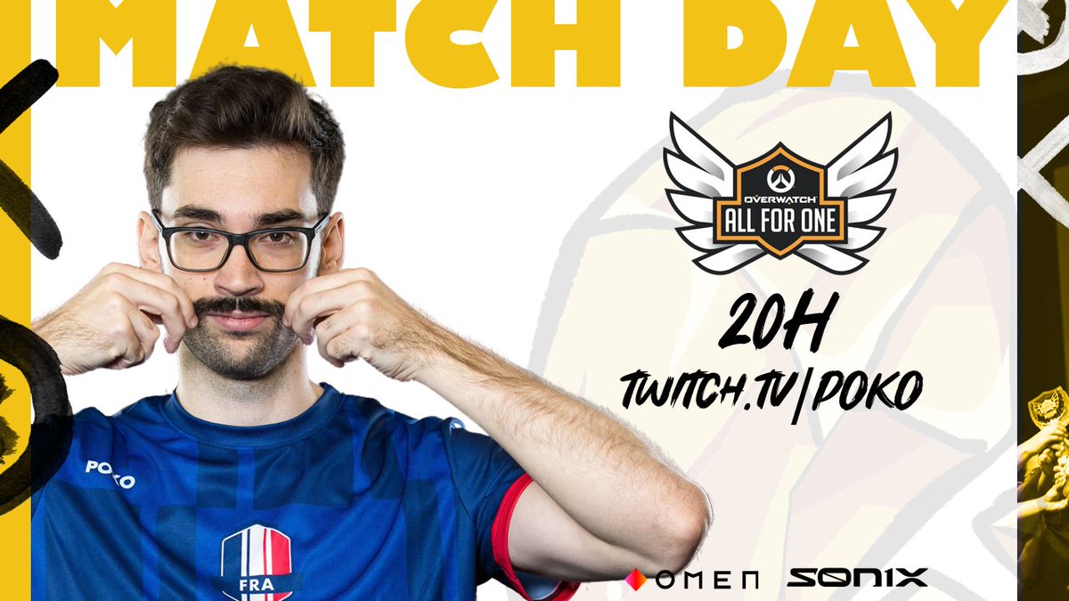 MATCH DAY !! Dernier match de placement pour le championnat de France @PlayAllForOneFR, on joue GG !play qui sont aussi invaincus... bref vous avez compris, on joue pour la première place ce soir ! 🫡 A tout à l'heure, 20h sur la chaîne de @poko ! #AuxArmes ⚔️