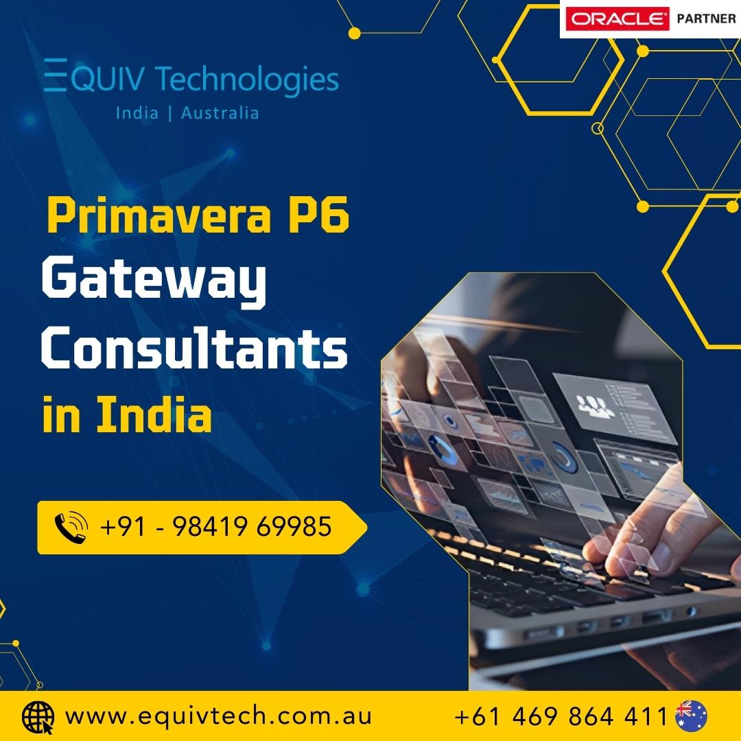 EquivTech's tweet image. Primavera P6 Gateway Consultants in India
#PrimaveraP6 #Unifier #p6analytics #CloudReseller #primaveracloud #resellerindia #itservices #businesssolutions #TechnologyIndia #cloudcomputing #oracleprimavera
#SoftwareSolutions #digitaltransformation #oraclepartner #oracle