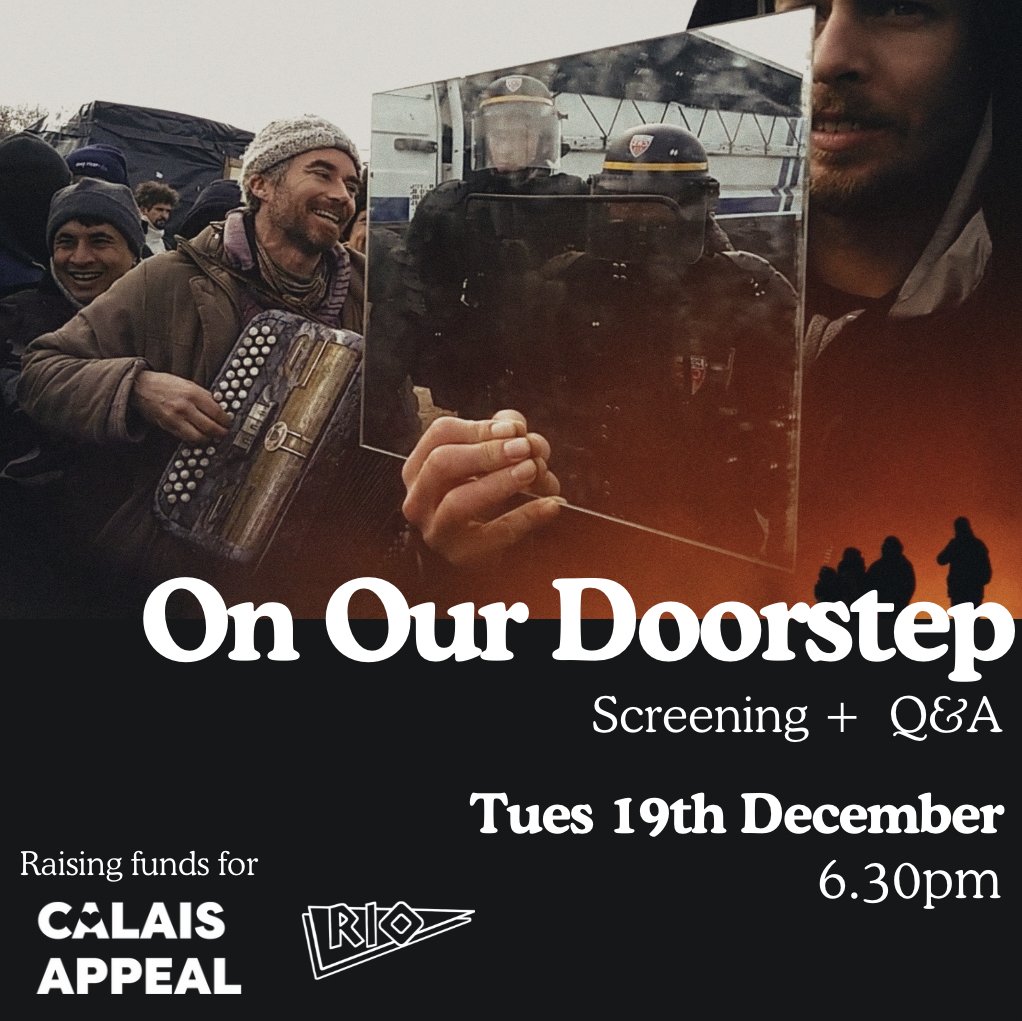 Calais Appeal (@calaisappeal) on Twitter photo 📽️ Join us for a special fundraiser screening of On Our Doorstep!
📢 + Q&A with Director Tom Laurence, <a href="/jeremycorbyn/">Jeremy Corbyn</a>, <a href="/GulwaliP/">Gulwali Passarlay 🧡</a> and <a href="/RefugeeCKitchen/">Refugee Community Kitchen</a>.
✊ All funds raised will support grassroots groups in Northern France.
📅 Tues 19th Dec, 18.30
🎟️ ow.ly/gup950Qhxkg 📽️ Join us for a special fundraiser screening of On Our Doorstep!
📢 + Q&A with Director Tom Laurence, <a href="/jeremycorbyn/">Jeremy Corbyn</a>, <a href="/GulwaliP/">Gulwali Passarlay 🧡</a> and <a href="/RefugeeCKitchen/">Refugee Community Kitchen</a>.
✊ All funds raised will support grassroots groups in Northern France.
📅 Tues 19th Dec, 18.30
🎟️ ow.ly/gup950Qhxkg