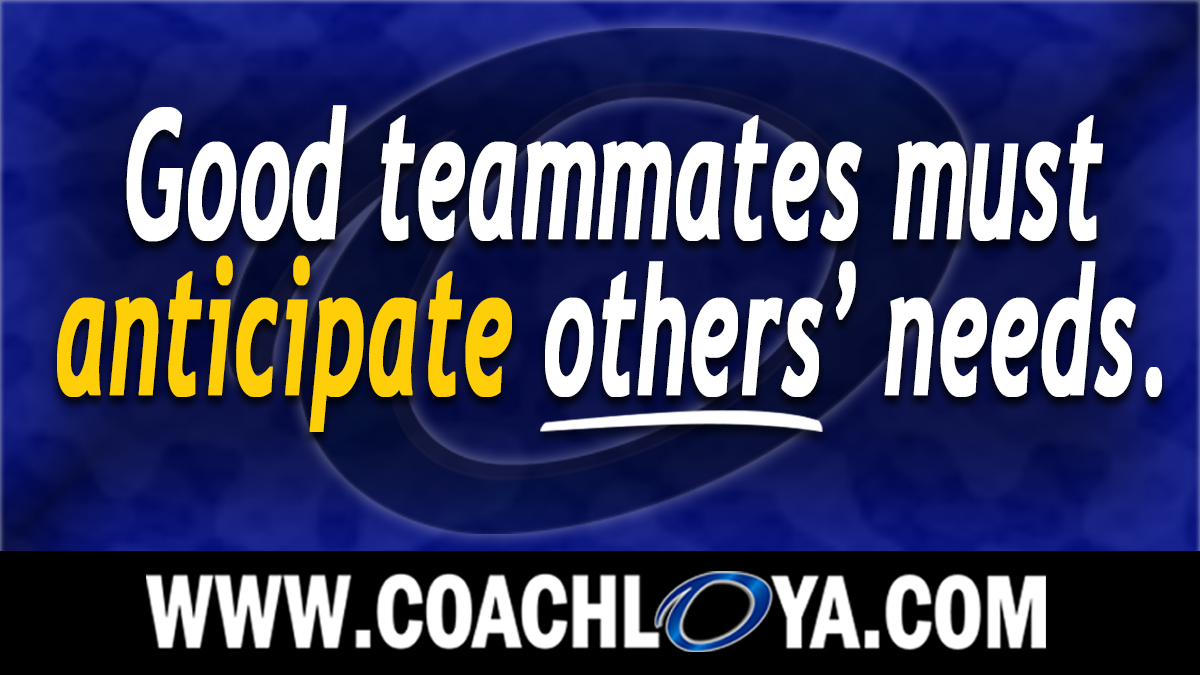 coachlanceloya's tweet image. Good teammates must anticipate others’ needs. It&apos;s an attribute that makes them indispensable. #teambuilding #teamworksolutions