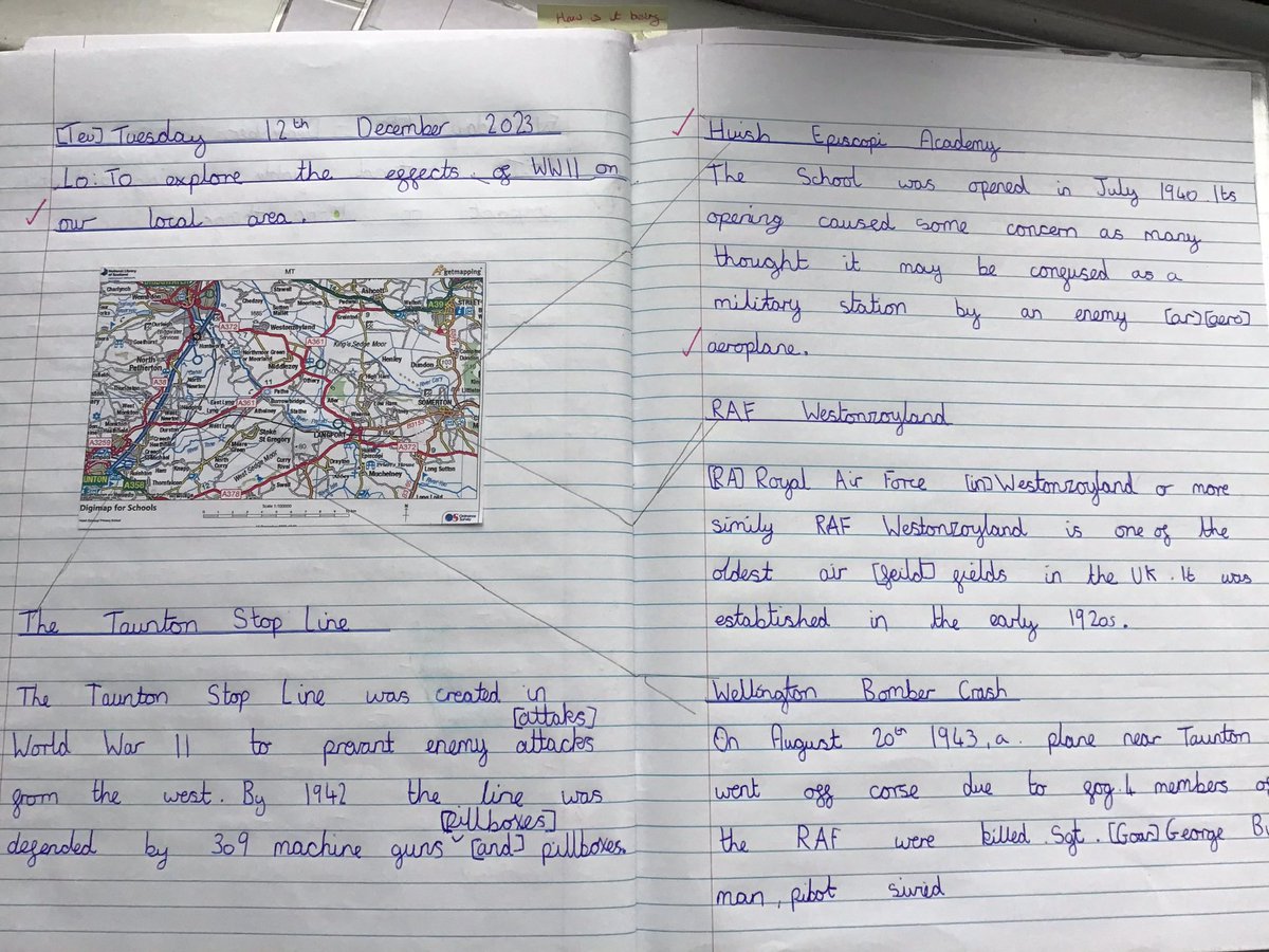 In history this week, Saltmoor explored the effects of World War II on our  local area. We researched the Taunton Stop Line,   RAF Westonzoyland and other changes that took place in Somerset during this time, including a plane clash at Brookfield. #HEPShistory #HEPSgeography