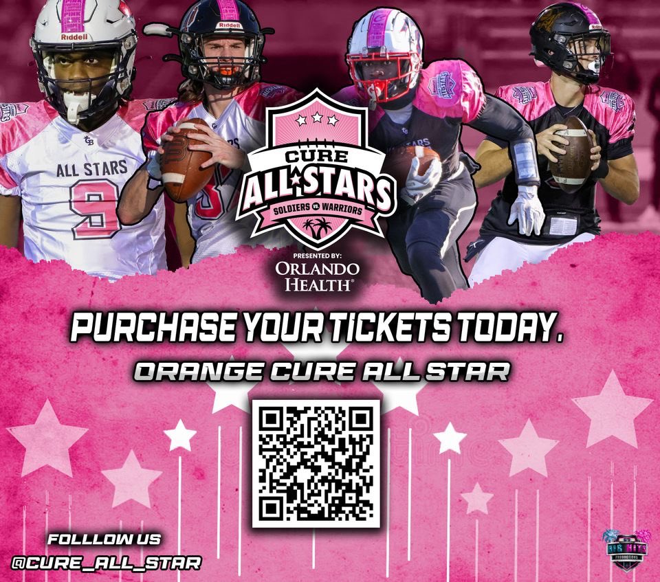 I will be playing in the Cure Bowl today at 7pm, Winter Park HS