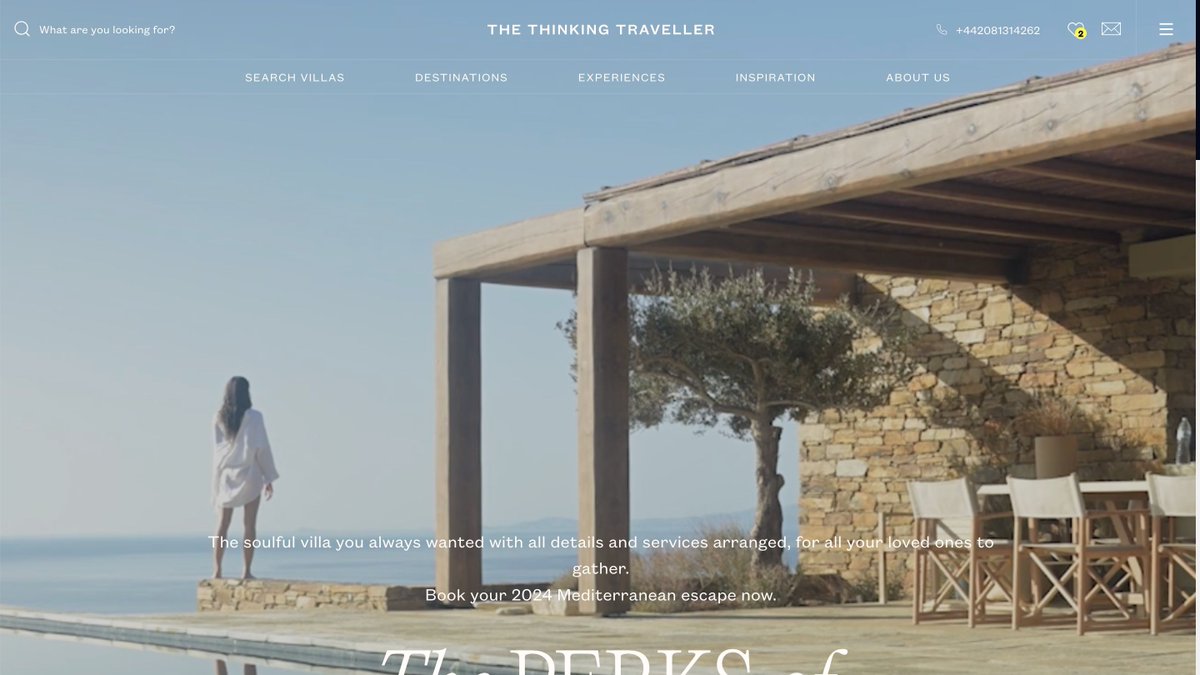 WebDependUK's tweet image. Earlier this year we conducted a rigorous website testing project of a prominent brand refresh for the Best Villa Rental Company in the World, The Thinking Traveller. Check it out here: buff.ly/48iMdLD. #websitetesting #brandrefresh
