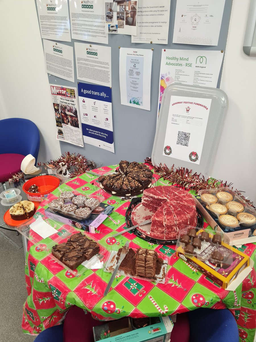 Supporting a great cause <a href="/HeadwayUK/">Headway - the brain injury association</a> by baking and eating buns and mince pies today. It's a hard life.... #mincepiemorning