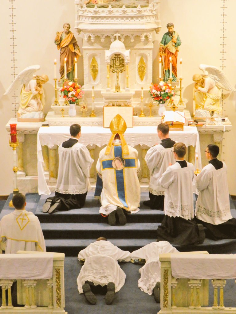 FrCarlosBorja's tweet image. There were ordinations to the major and minor orders yesterday for some of the seminarians of Mater Dei Seminary.  There are now two new subdeacons, a new exorcist &amp;amp; acolyte, and five new porters and lectors. Please keep these and all the seminarians in your prayers!