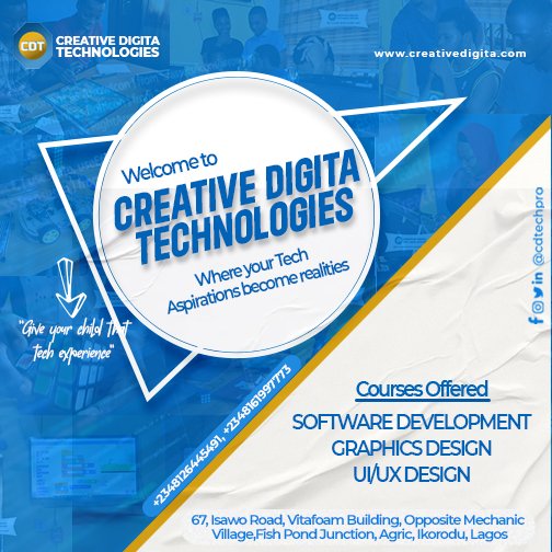 cdtechpro's tweet image. &quot;🚀 Ignite your passion.Transform your creative dreams into digital reality with our cutting-edge courses. Elevate your skills, embrace innovation, and step into a future of endless possibilities! 🎨📈
#TechJourneyStartsHere #DigitalFuture #LearnTechToday #TechTrends
