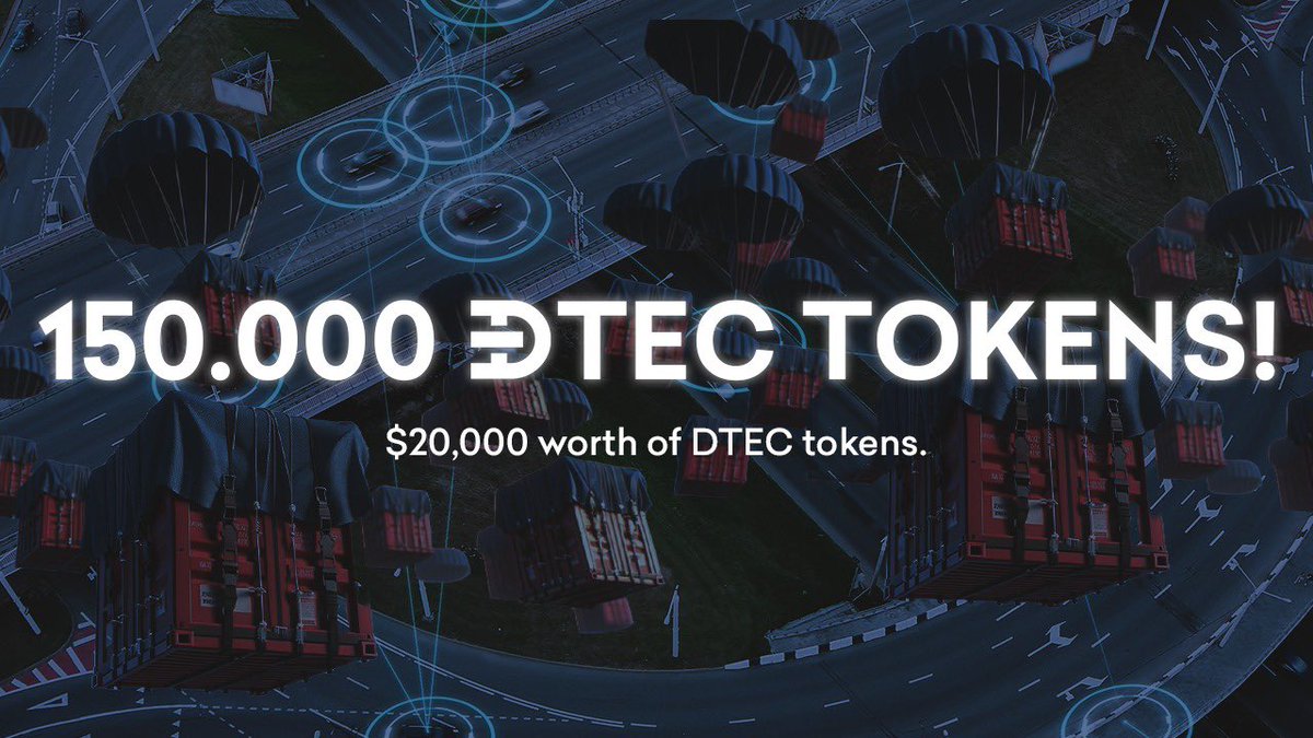 Chance to Win 150,000 DTEC Tokens with Intelligent Vehicle Assist System and Artificial Intelligence! #Dtec is giving away 150,000 Dtec tokens in its second Airdrop Series! Take on exciting challenges and complete tasks on the Galxe platform to win 150,000 tokens! For…