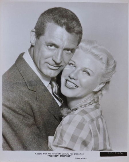 Monkey Business Cary Grant and Ginger Rogers in an original publicity still for Monkey Business (1952)