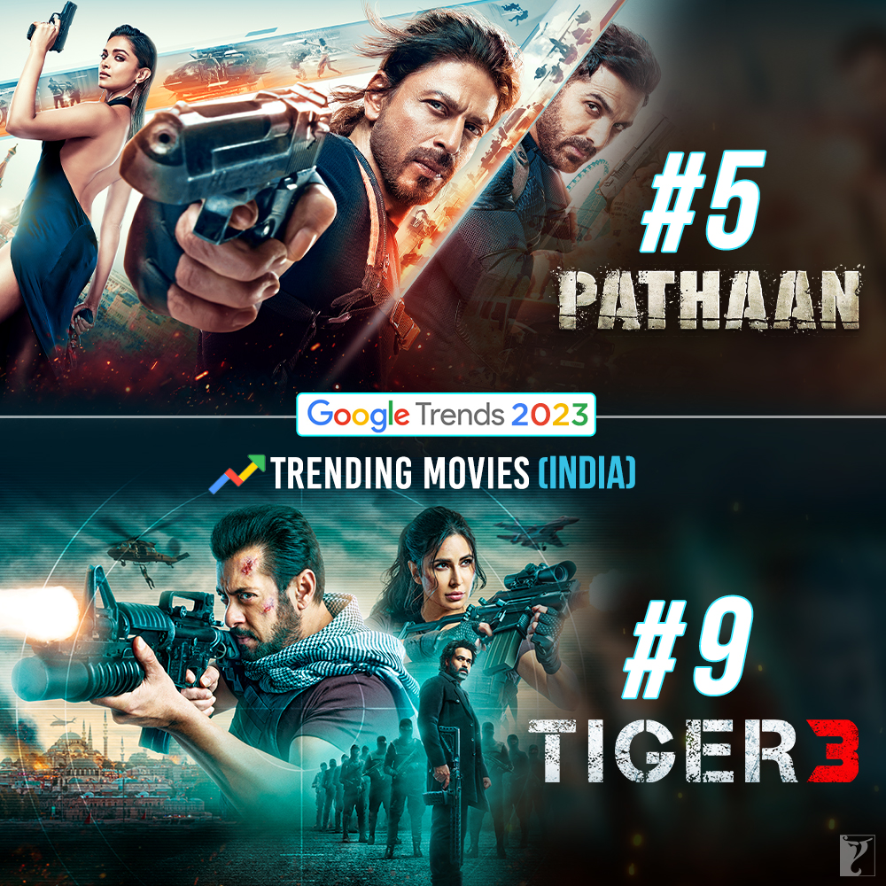 High on adrenaline and star power, these 2023 trends made our year! ♥️ 

#Pathaan | #Tiger3 | #YearInSearch