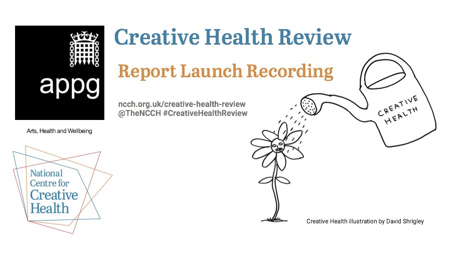 Did you miss our #CreativeHealthReview Report Launch last week? Catch up on all the highlights via our blog > ncch.org.uk/blog/creative-… Or watch the full recording on YouTube> youtu.be/Ou0KiJ74HZs  The Report launch was streamed from @KingsCollegeLon