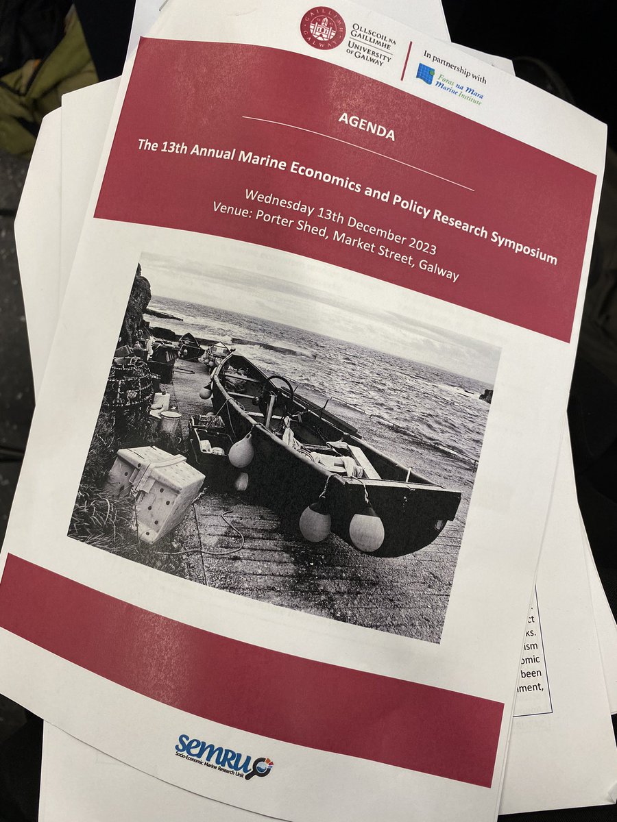 @MarineSABRES @MaREIcentre Dr Roula Kyriazi introduces #MarineSabres at 13th Marine Economics & Policy Research Symposium in Galway today