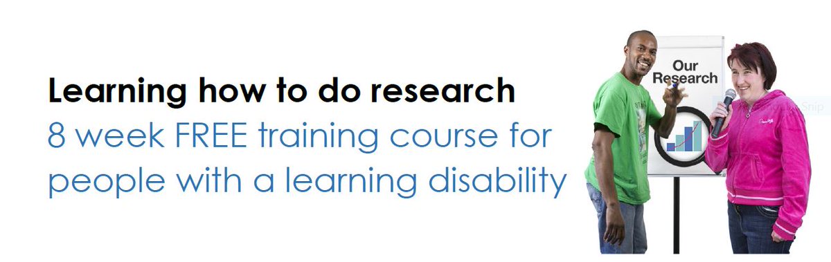 Do you have a learning disability and do you want to learn how to do research? 🔎 Then now is the time to apply for the 2024 Research Course for people with learning disabilities at @KingstonUni! Flyer here: tuffrey-wijne.com/wp-content/upl… Contact @AndreaBruun: A.Bruun@kingston.ac.uk📨