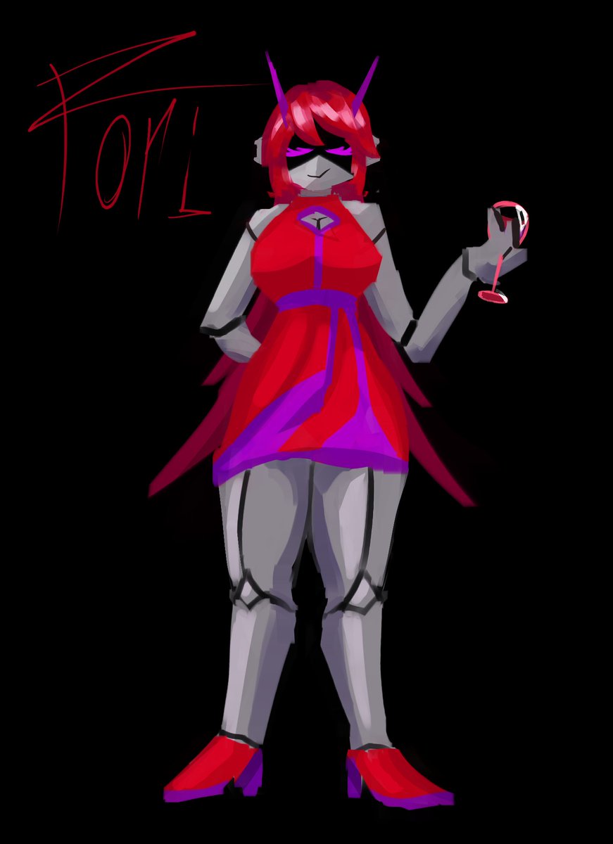 ForiDrawsFat's tweet image. A quick OC sketch I did for a friend :)

|| #robutt #androidgirl #robotgirl