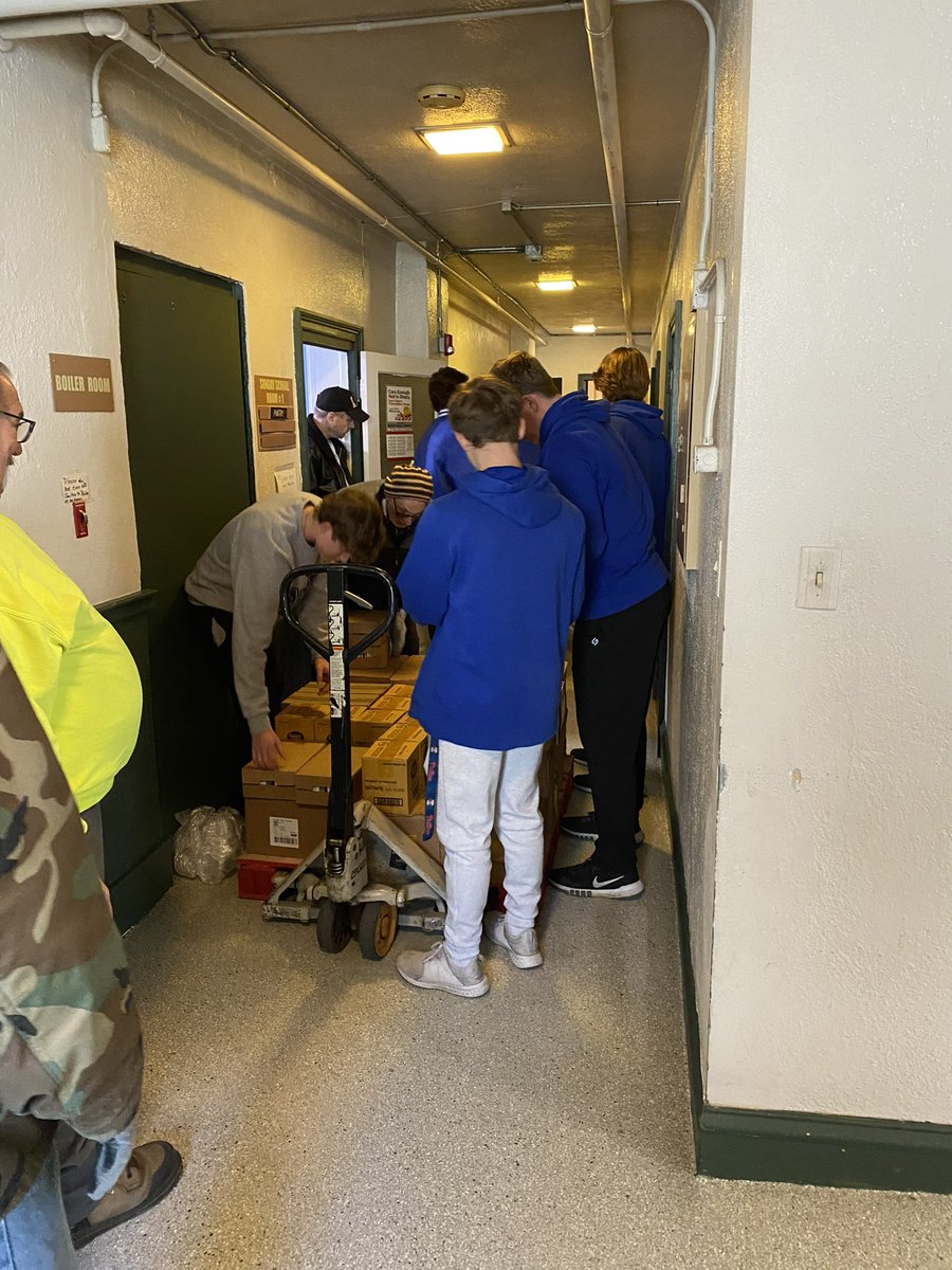 Our baseball team out providing a much needed hand to a local church. Very proud of our sports teams helping out our local community.