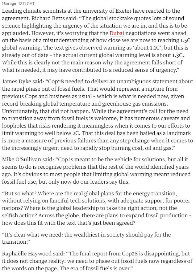 University of Exeter News (@uniofexeternews) on Twitter photo Quotes from <a href="/UniofExeter/">University of Exeter</a> researchers in the <a href="/guardian/">The Guardian</a>'s live coverage of #COP28 👉 theguardian.com/environment/li… Quotes from <a href="/UniofExeter/">University of Exeter</a> researchers in the <a href="/guardian/">The Guardian</a>'s live coverage of #COP28 👉 theguardian.com/environment/li…