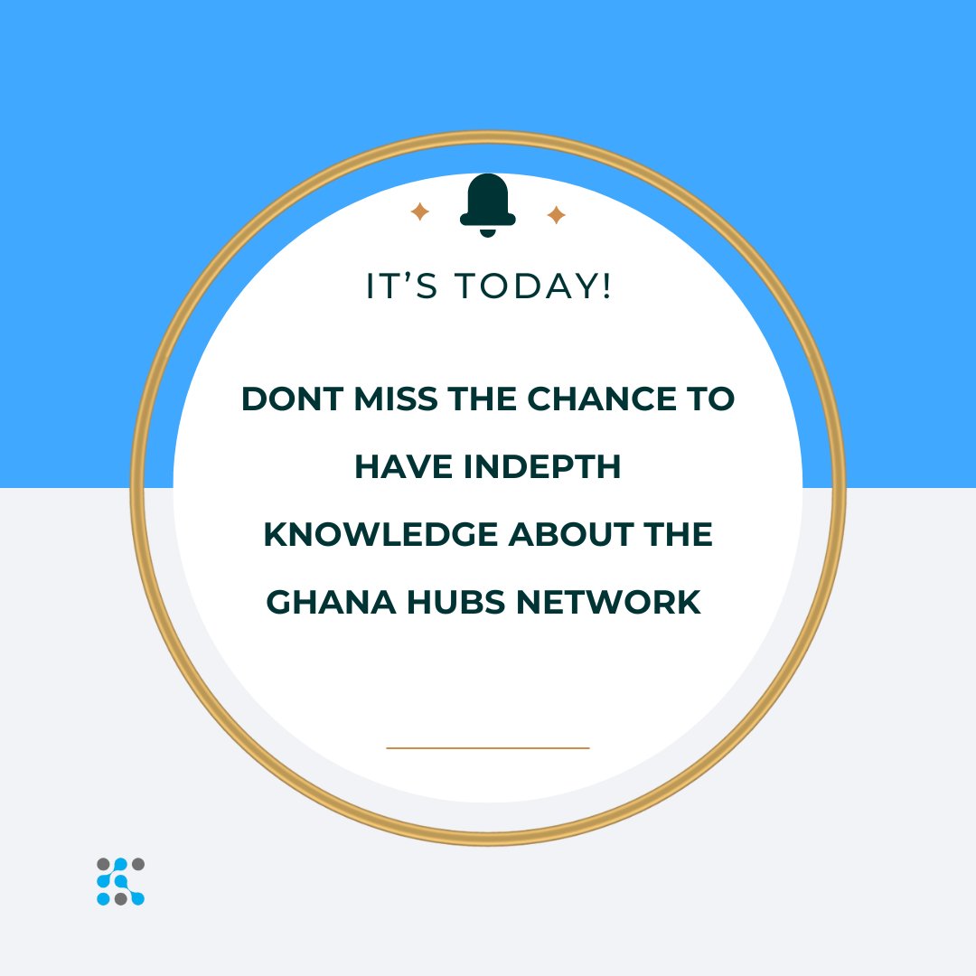 In 30 minutes time. Join here facebook.com/GhanaHubsNetwo…