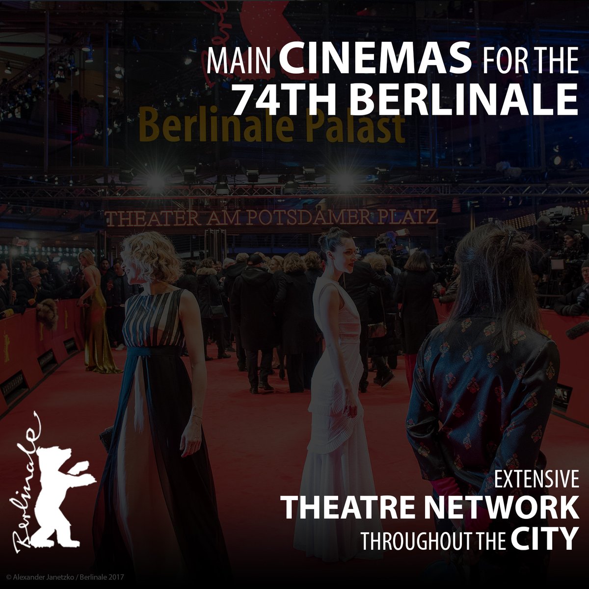 Around 15 cinemas will be part of the regular venues for the 74th Berlinale. Once again, there will be an extensive theatre network so that cinema fans can experience “their” Berlinale. Find out more: bit.ly/BerlinaleCinem…