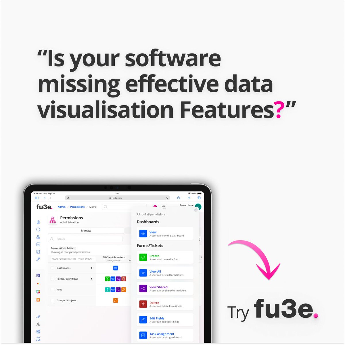 Is your software missing effective data visualisation Features?

Curious to learn more? eu1.hubs.ly/H06DDhk0

#Poweredbyfu3e #RealEstateTech #ProjectManagement #WorkflowAutomation #DigitalTransformation
#InnovationInRealEstate #ProptechSolutions #RealEstateSoftware
