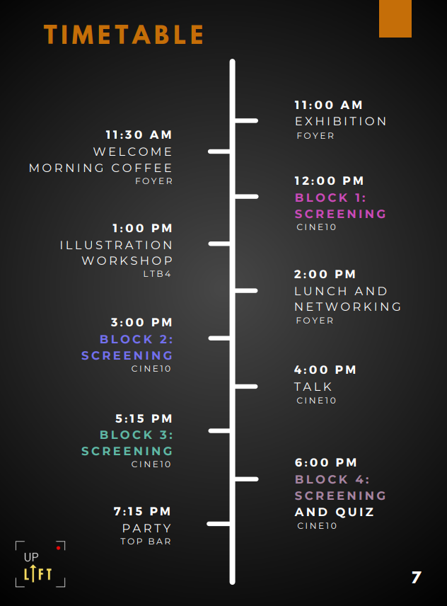 🎞UpLiFT returns to campus TOMORROW! 🎞

Our second student-organised short film festival focuses on animation. 

All screenings, talks and workshops are FREE to attend &amp; open to all. 

Book your place via Eventbrite eventbrite.co.uk/e/2nd-uplift-f…