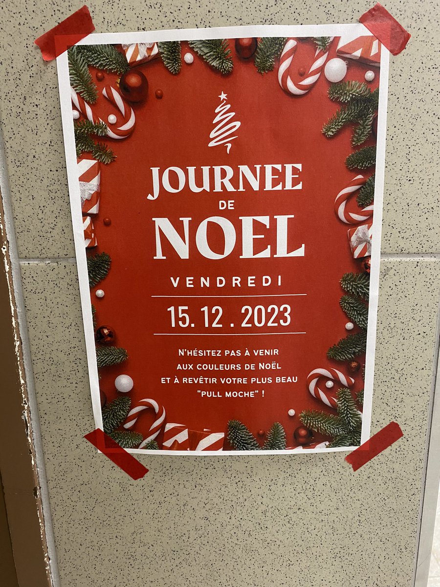 C’est la saison des fêtes, rendez-vous vendredi pour la grande journée de Noël au collège Les Bruyères de <a href="/VilleCourbevoie/">Ville de Courbevoie</a>