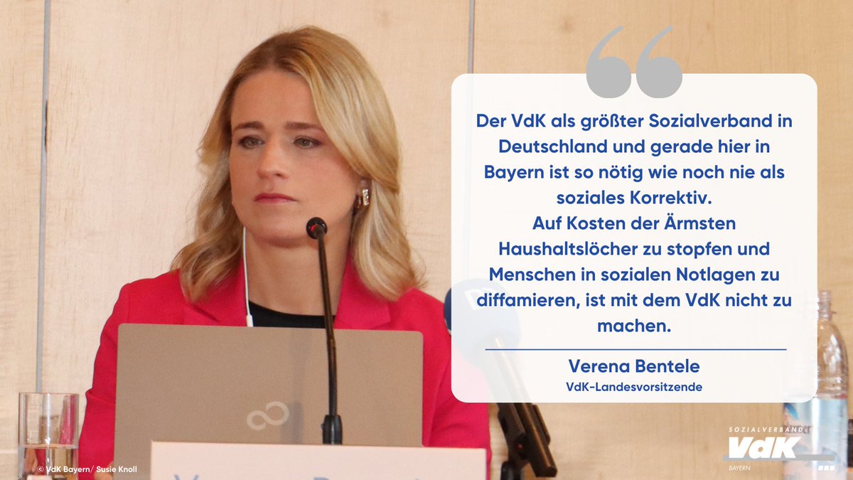 Auf unserer heutigen Pressekonferenz nahm sich VdK-Landesvorsitzende Verena Bentele den bayerischen Koalitionsvertrag vor. Ihr Fazit? Ernüchternd! Soziale Themen werden im Koalitionsvertrag von CSU und Freien Wählern vernachlässigt.
vdk.de/permalink/8786