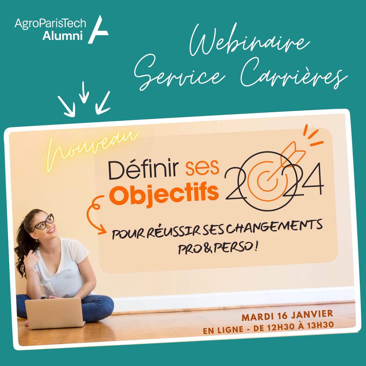 [CARRIERES] - Cap sur 2024 grâce au webinaire du service Carrières UniAgros !

😍 Prêt(e)s à définir vos objectifs 2024 pour réussir vos changements pro &amp; perso ?

👉 Inscrivez-vous dès maintenant : uniagro.fr/agenda/nouveau…