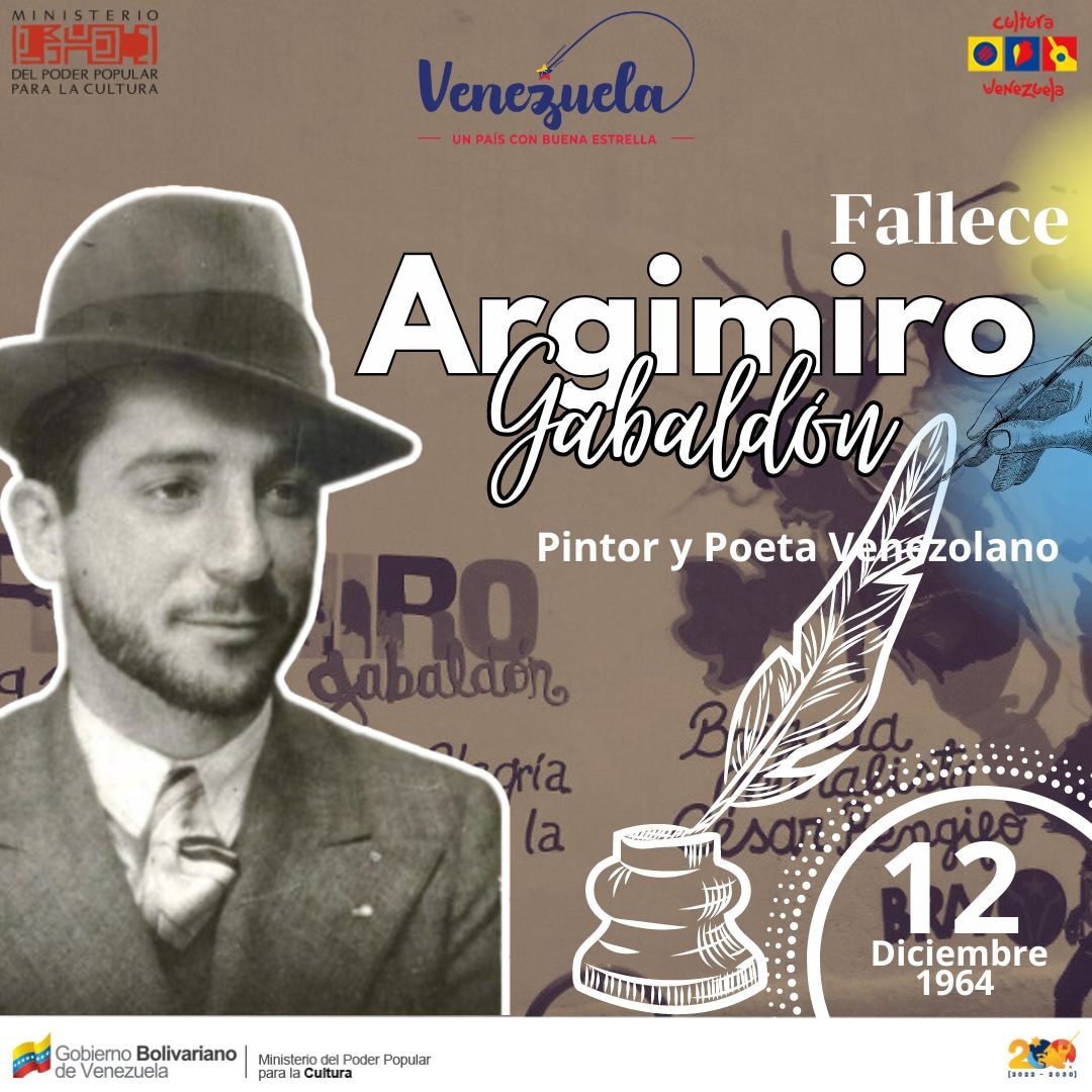 Tal Día como hoy, hace 59 años falleció el Comandante Argimiro Gabaldón, dejando un ejemplo de dignidad y compromiso con la causa del Pueblo. Alma rebelde, amante de la justicia, la paz y la libertad; un poeta de la vida y la alegría que se entregó a la lucha por un mejor futuro.