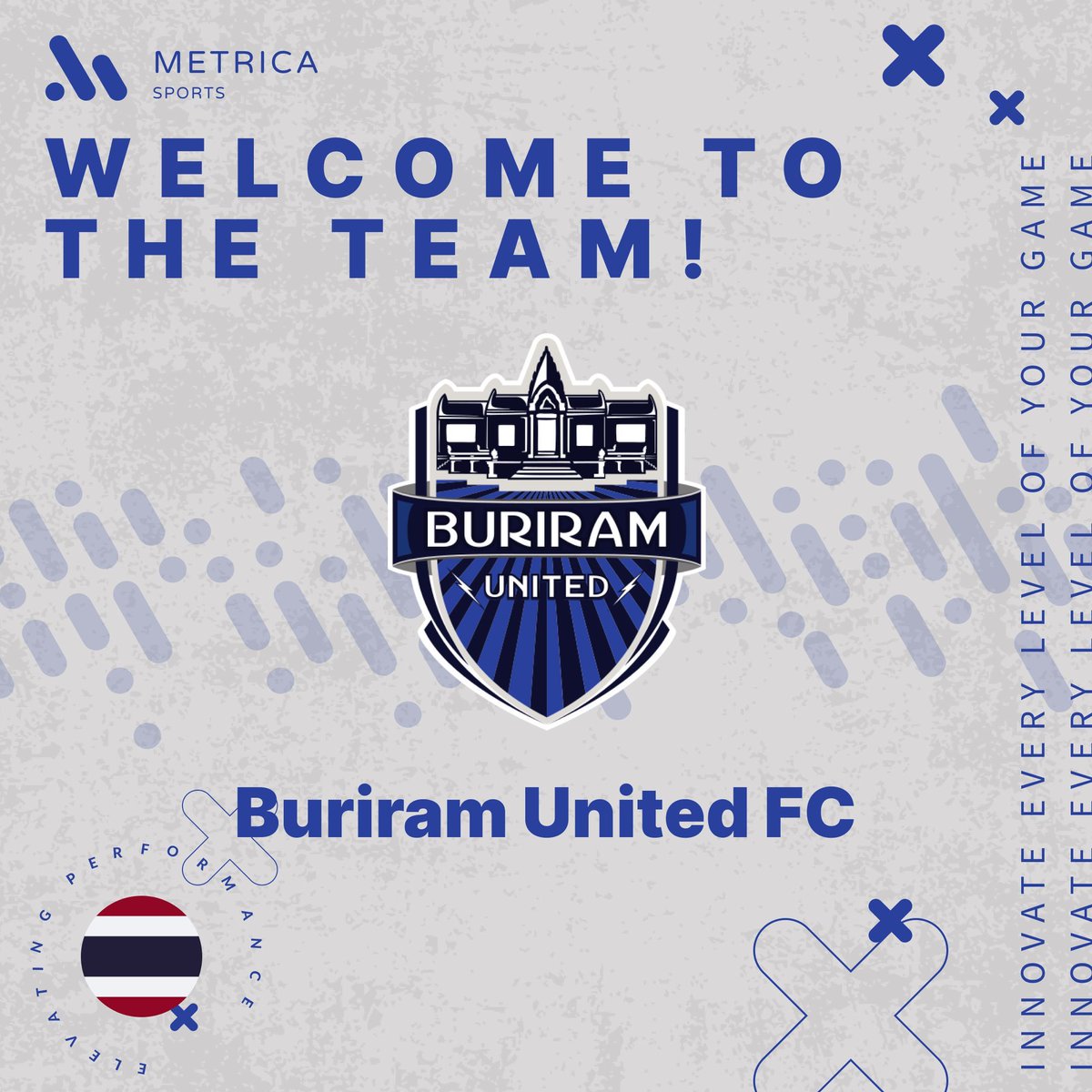 We are proud to enhance the performance of teams all over the world. It is a pleasure to welcome Buriram United FC. ⚽ It is the first Thai team which won and defended all the three trophies: championship, FA Cup and League Cup. 🏆 #buriramunited #buriram #football #thaileague