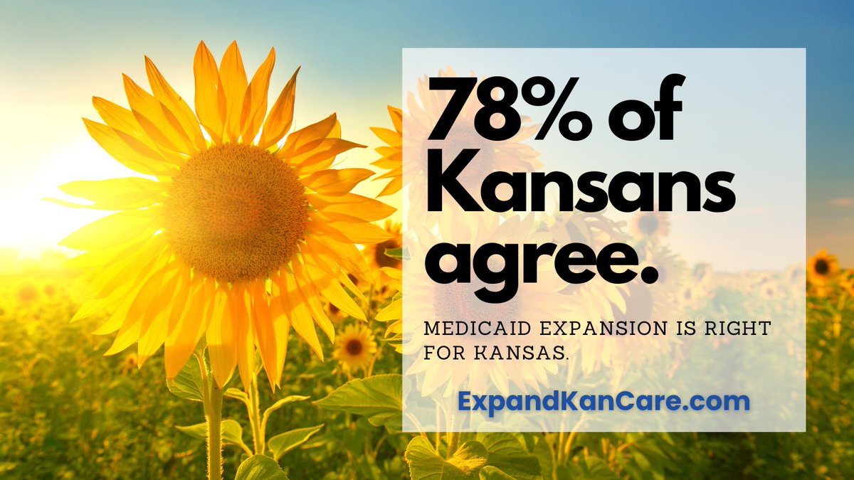 There are over 260,000 Kansans who don’t have health insurance, including 38,000 children. Join the majority of Kansans in helping others obtain necessary access to medical care with an expansion of Medicaid. #ksleg
