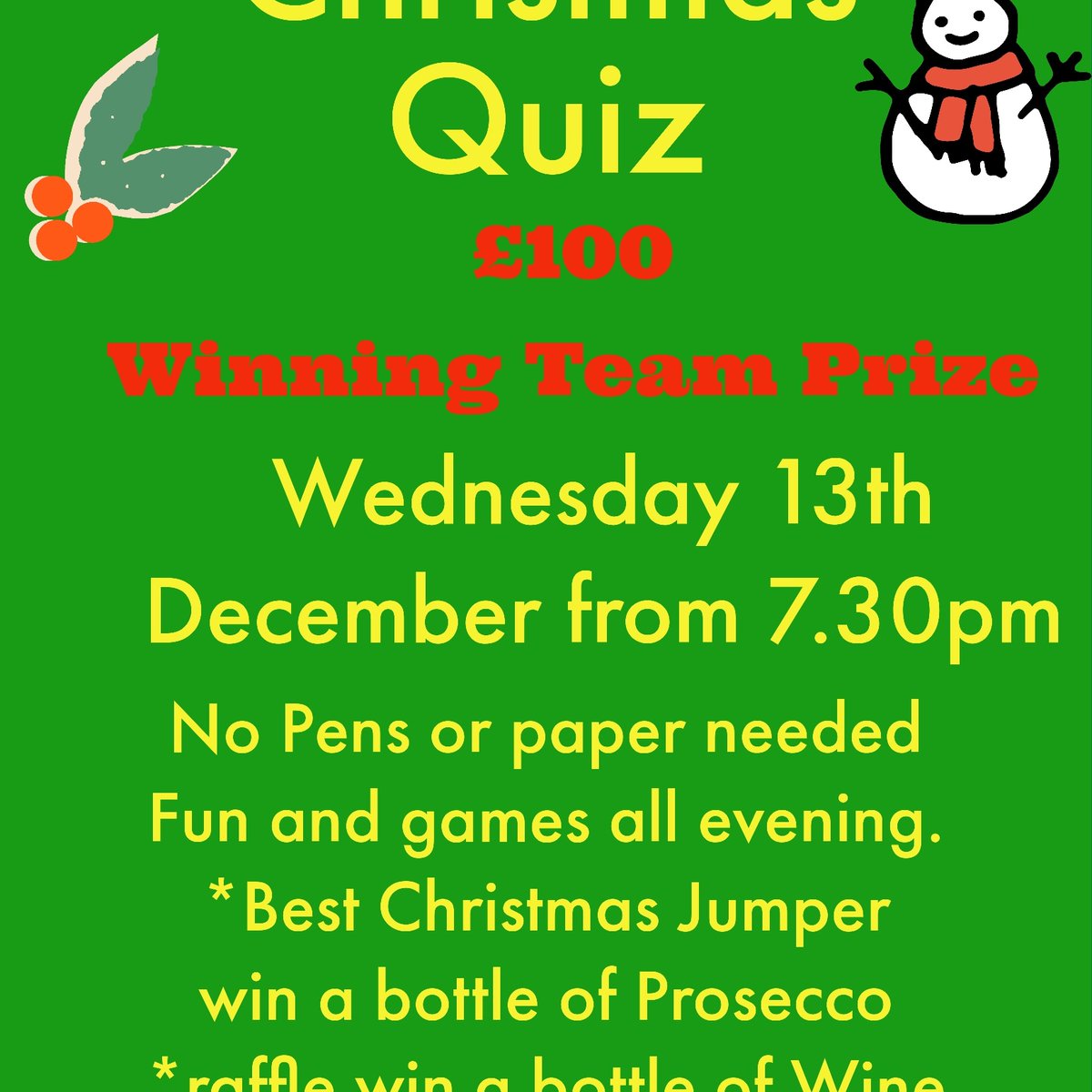 TheRoyalOakTW's tweet image. Today&apos;s the day,  so if you&apos;re not booked in!  Why?  £100 for the winners.  Raffle/bingo, win a bottle of Wine.  And don&apos;t forget to wear your Christmas outfit, and win a bottle of Prosecco.

#SpeedQuizzing #speedquizrob #twquiz #twpubs #twevents #speedquiz