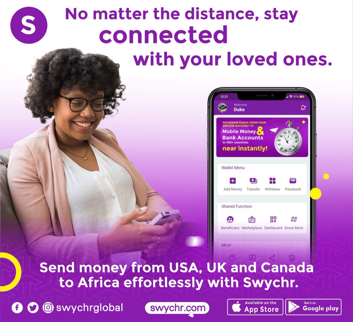 Enjoy cross-border payments with SwyChr.

Download SwyChr from Google play Store 🔗 play.google.com/store/apps/det…

Download SwyChr from App store 🔗 apps.apple.com/ae/app/jtq-wal…
.
.
.
#swychrcares #financialliteracy #swychr #fintechapp #fintechstartup #moneytransfer #remittances