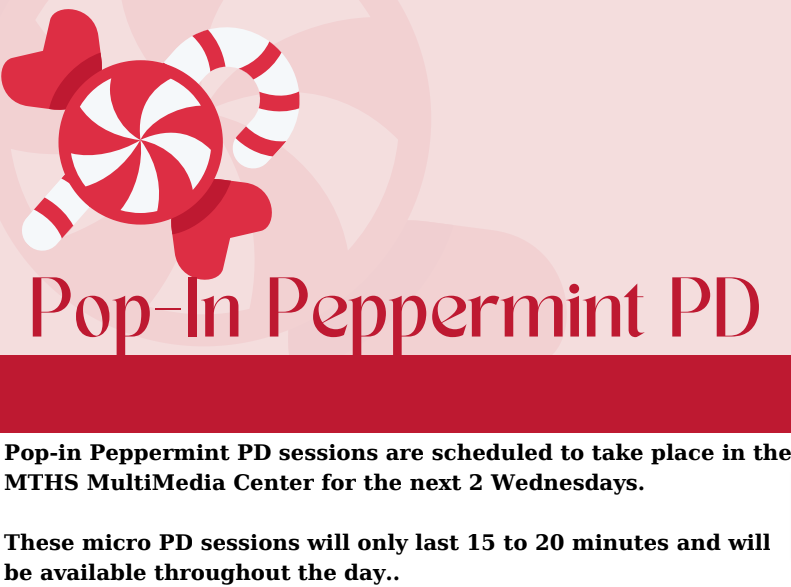 Having a wonderful time working with colleagues during my Pop-in Peppermint PD sessions. <a href="/MTHS_Pride/">Dennis Adams</a> #collaboration #edtech