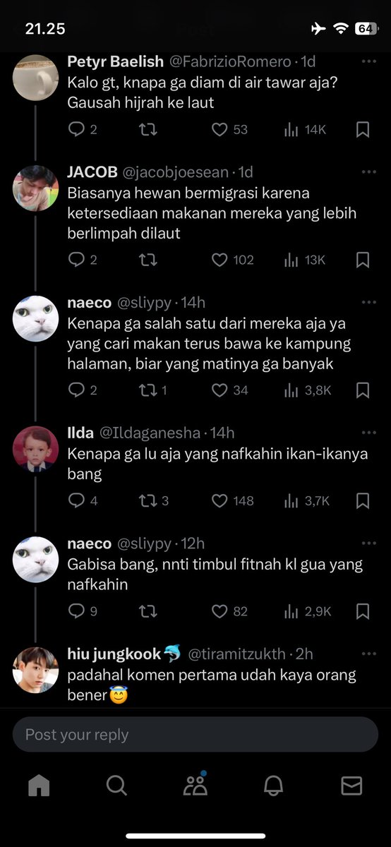 UwiwDaddario's tweet photo. @Rienir123 Gegara ikan salmon di twit @jellypastaa https://t.co/qA7GvcFGw4
