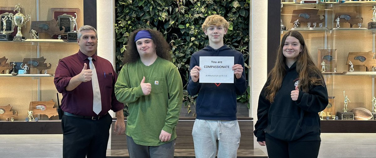 AaronRobb5's tweet image. It's #PositiveSigns Wednesday at #Wahconah! Today we are celebrating our COMPASSIONATE students👍. @wahconahrhs