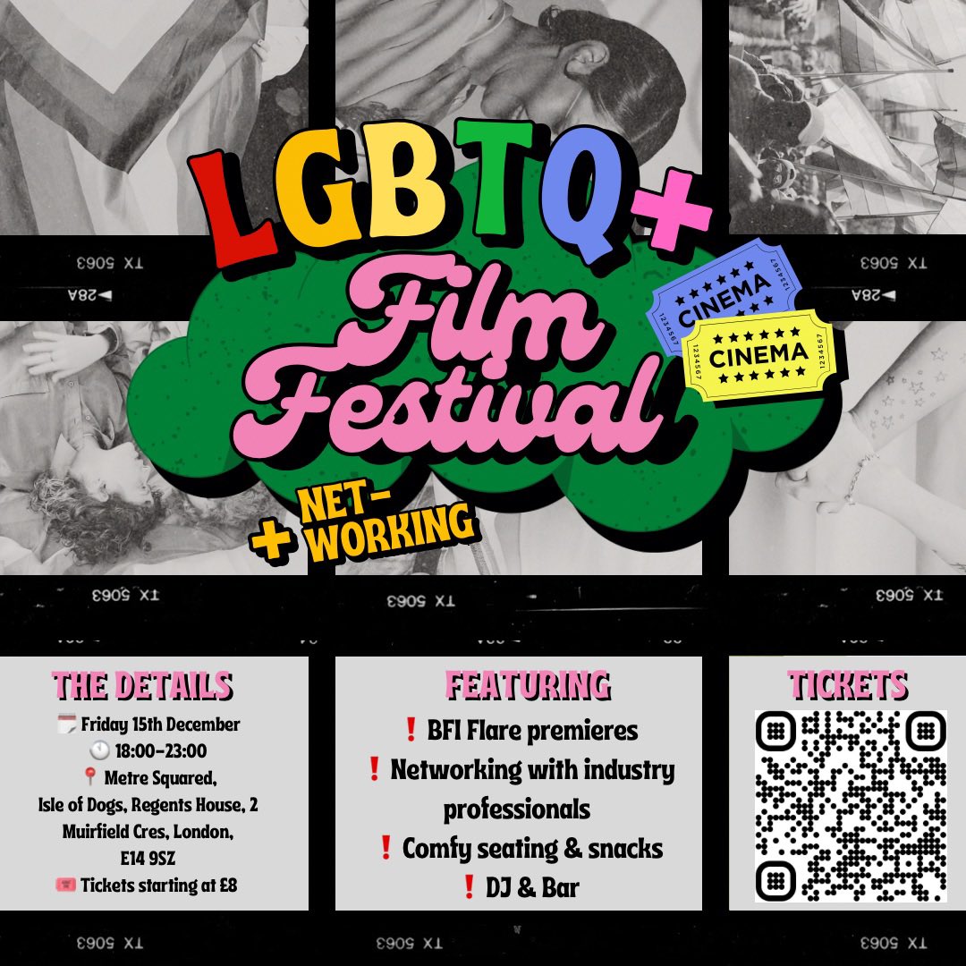 evulveltd's tweet image. There’s still tickets available at the link in our bio for our queer film fest this Friday! 

Message us for a cheeky discount code!

#filmfestival #londonevent #queerevent