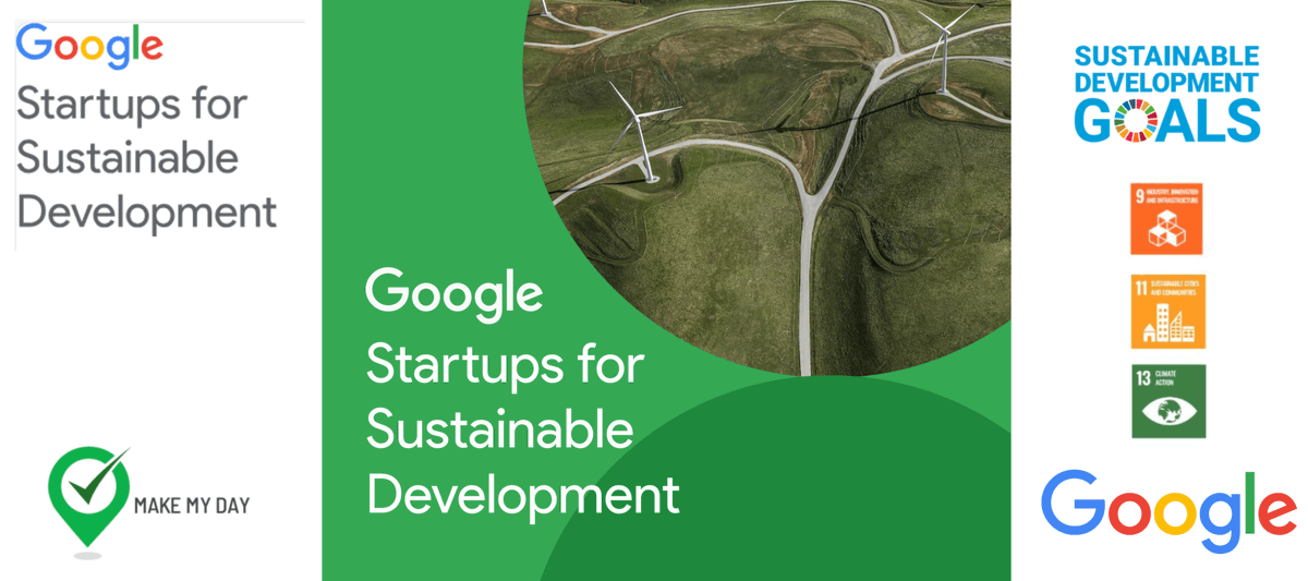 Make_My_Day_App's tweet image. Exciting News! @Make_My_Day_App has been chosen to participate in the prestigious @GoogleStartups&apos;s #StartupsforSustainableDevelopment program! We have set a top priority goal: to significantly reduce #global #airpollution stemming from #vehiclefleets. #StartupsForSustainable